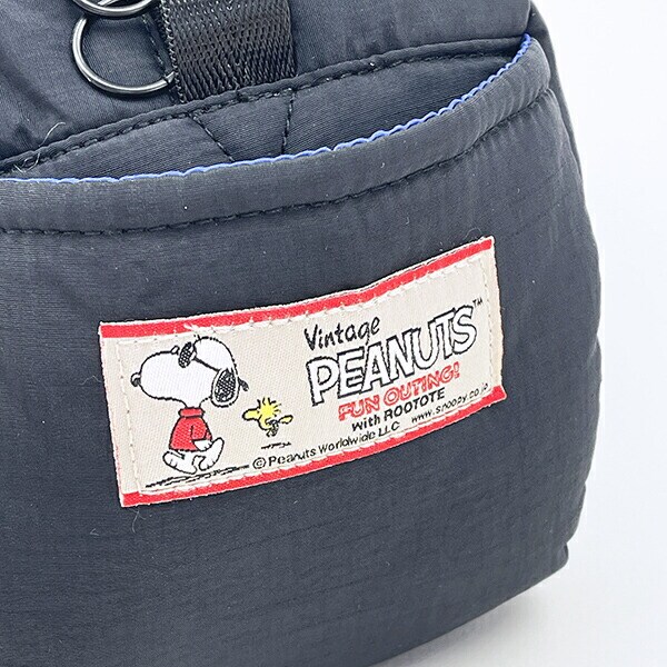スヌーピー 2WAYショルダーバッグ マットブラック ROOTOTE ルートート コラボ SNOOPY