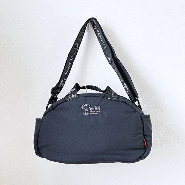 スヌーピー 2WAYショルダーバッグ マットブラック ROOTOTE ルートート コラボ SNOOPY