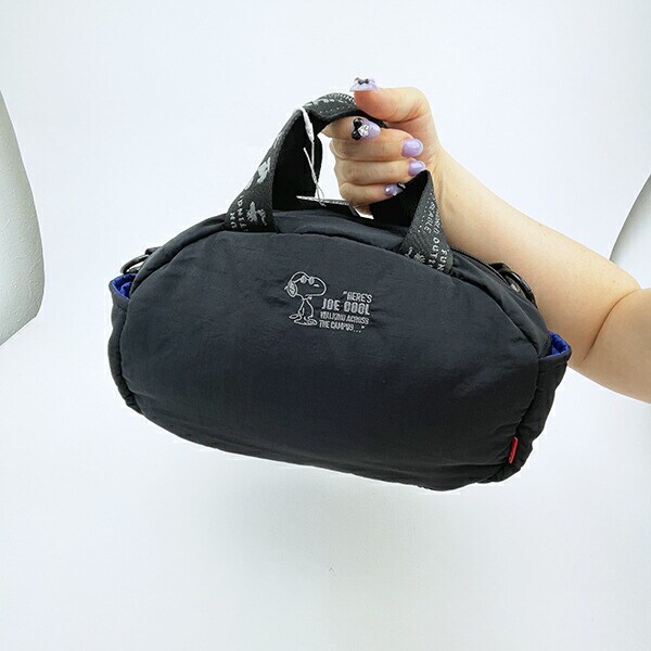 スヌーピー 2WAYショルダーバッグ マットブラック ROOTOTE ルートート コラボ SNOOPY