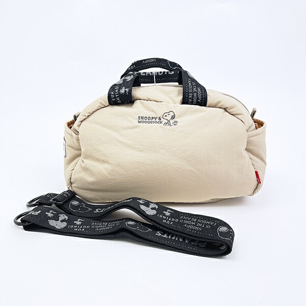 スヌーピー 2WAYショルダーバッグ マットベージュ ROOTOTE ルートート コラボ SNOOPY