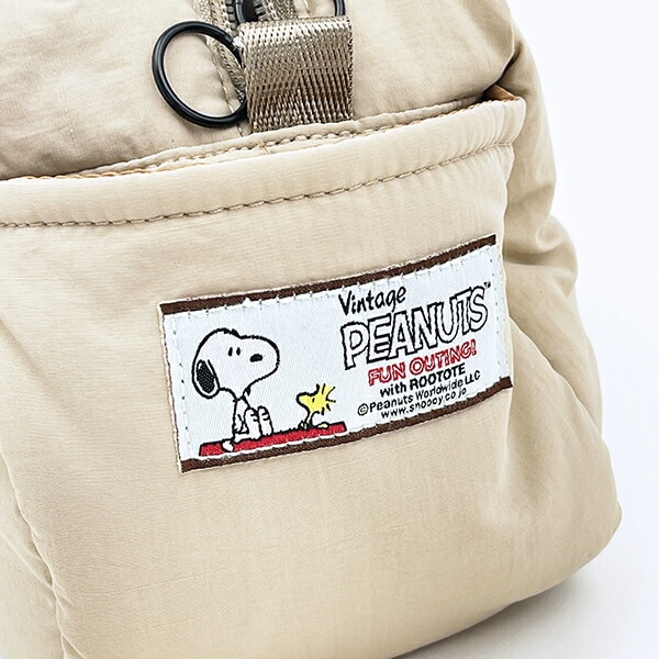 スヌーピー 2WAYショルダーバッグ マットベージュ ROOTOTE ルートート コラボ SNOOPY