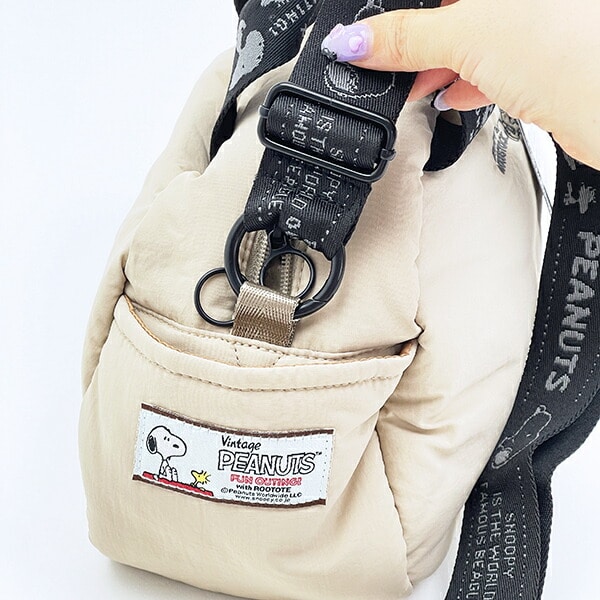 スヌーピー 2WAYショルダーバッグ マットベージュ ROOTOTE ルートート コラボ SNOOPY