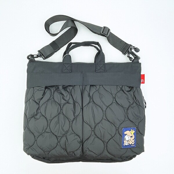 スヌーピー A4ワイド2WAYショルダーバッグ ブラック PEANUTS 75th ROOTOTE ルートート SNOOPY