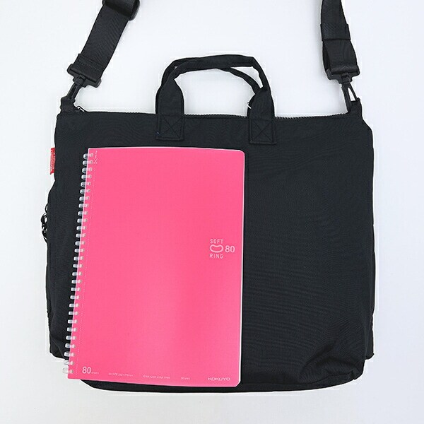 スヌーピー A4ワイド2WAYショルダーバッグ ブラック PEANUTS 75th ROOTOTE ルートート SNOOPY