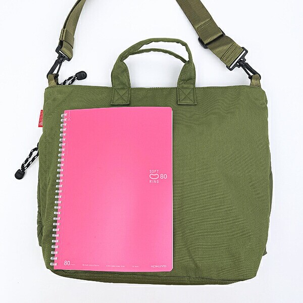 スヌーピー A4ワイド2WAYショルダーバッグ カーキ PEANUTS 75th ROOTOTE ルートート SNOOPY