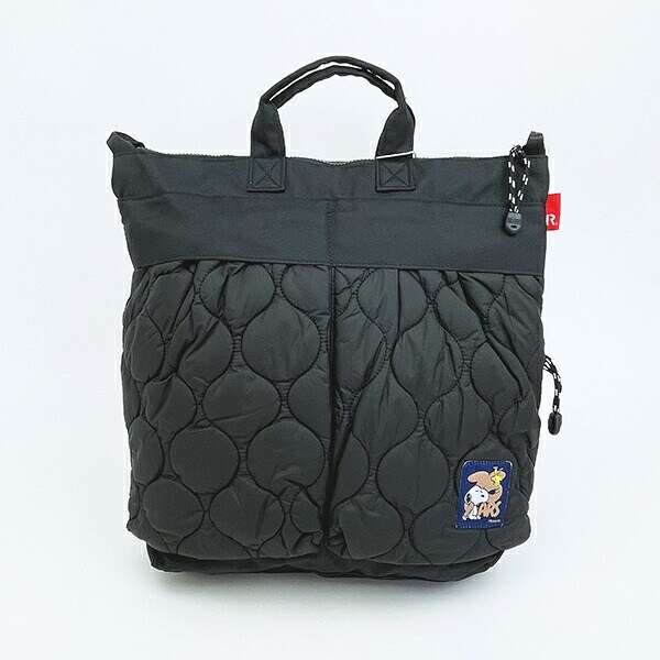 スヌーピー 2WAYトートバッグ ブラック PEANUTS 75th ROOTOTE ルートート SNOOPY