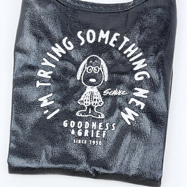 スヌーピー ミニショルダーバッグ ブラック PEANUTS 75th ROOTOTE ルートート コラボ SNOOPY