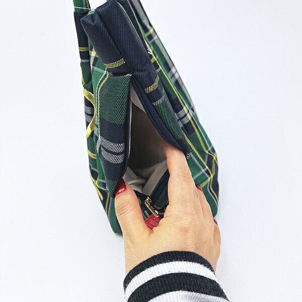 サンリオ ハローキティ トートバッグ (グリーンチェック) ルートート ROOTOTE  Sanrio