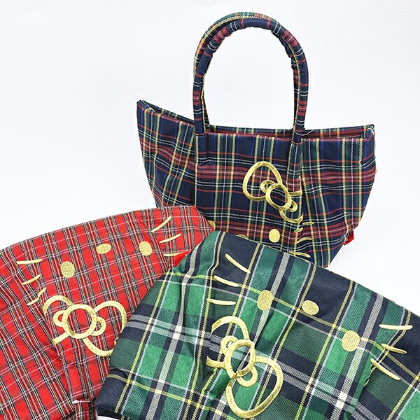 サンリオ ハローキティ トートバッグ (グリーンチェック) ルートート ROOTOTE  Sanrio