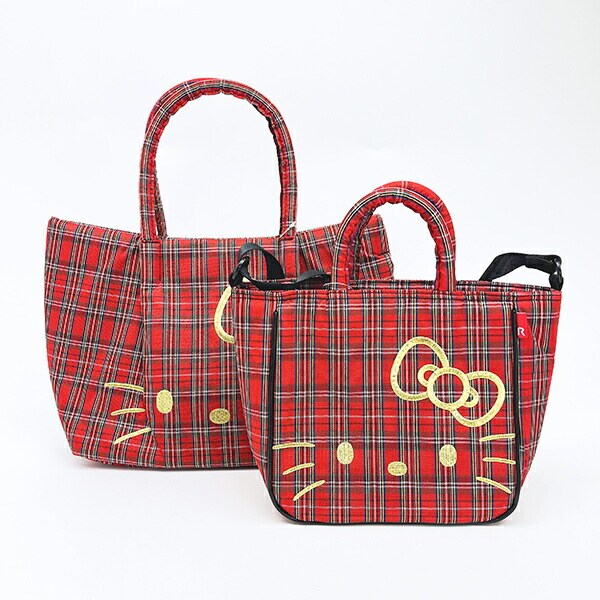 サンリオ ハローキティ トートバッグ (レッドチェック) ルートート ROOTOTE  Sanrio