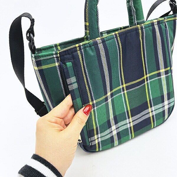 サンリオ ハローキティ 2WAYショルダートートバッグ  (グリーンチェック) ルートート ROOTOTE  Sanrio