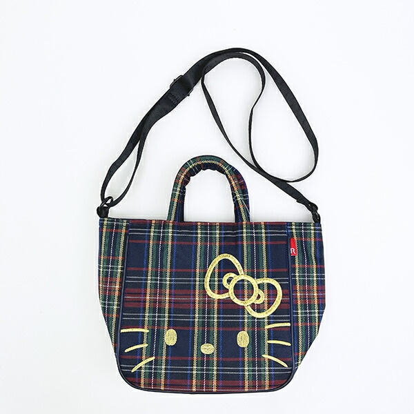 サンリオ ハローキティ 2WAYショルダートートバッグ  (イエローチェック) ルートート ROOTOTE  Sanrio