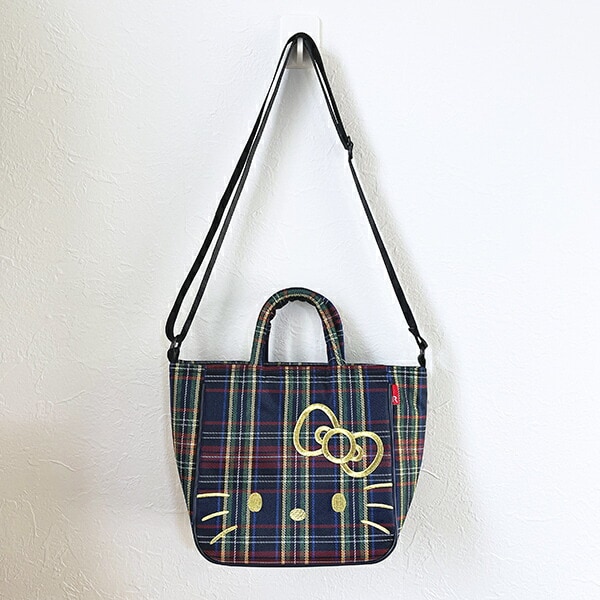 サンリオ ハローキティ 2WAYショルダートートバッグ  (イエローチェック) ルートート ROOTOTE  Sanrio
