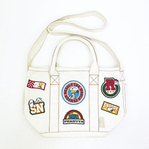 スヌーピー 刺繍2WAYショルダーバッグ アイボリー ROOTOTE ルートート SNOOPY