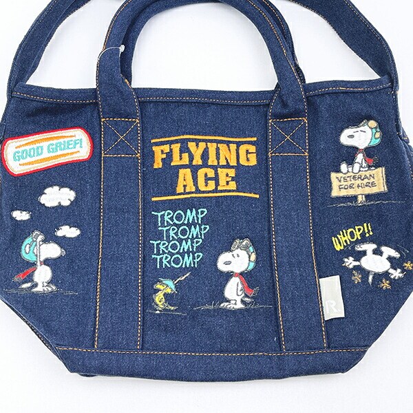 スヌーピー 刺繍2WAYショルダーバッグ ネイビー ROOTOTE ルートート SNOOPY
