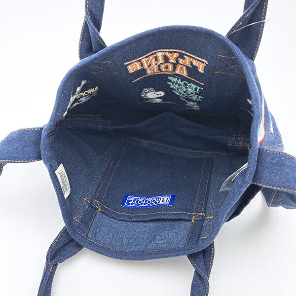 スヌーピー 刺繍2WAYショルダーバッグ ネイビー ROOTOTE ルートート SNOOPY