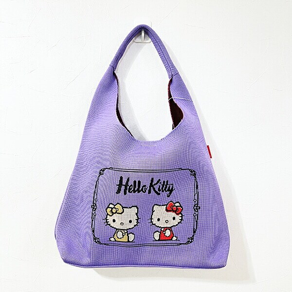 サンリオ ハローキティ ニットトートバッグ パープル Sanrio ROOTOTE ルートート コラボ