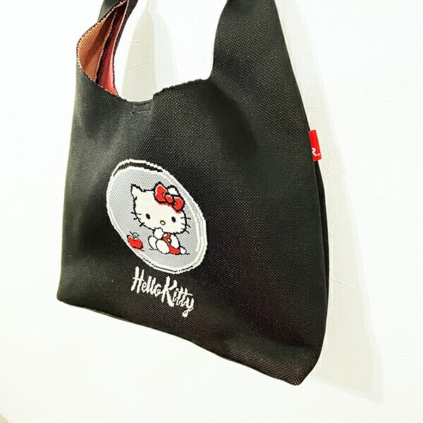 サンリオ ハローキティ ニットトートバッグ ブラック Sanrio ROOTOTE ルートート コラボ