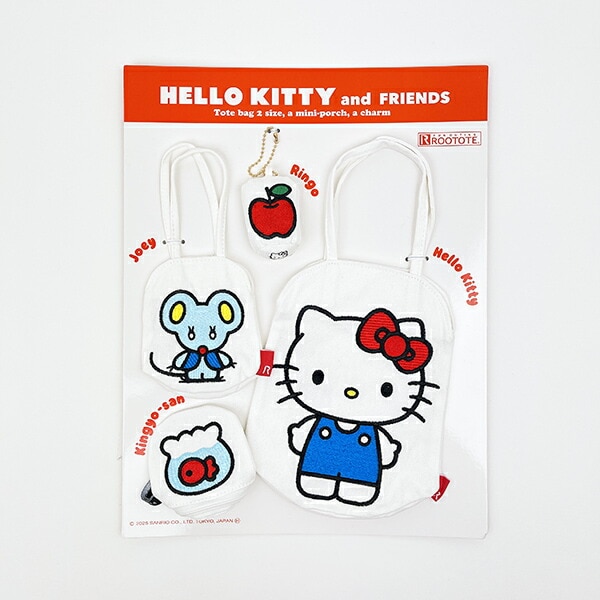 サンリオ ハローキティ トートバッグ＆ポーチ＆チャーム4点セット ROOTOTE ルートート コラボ Sanrio