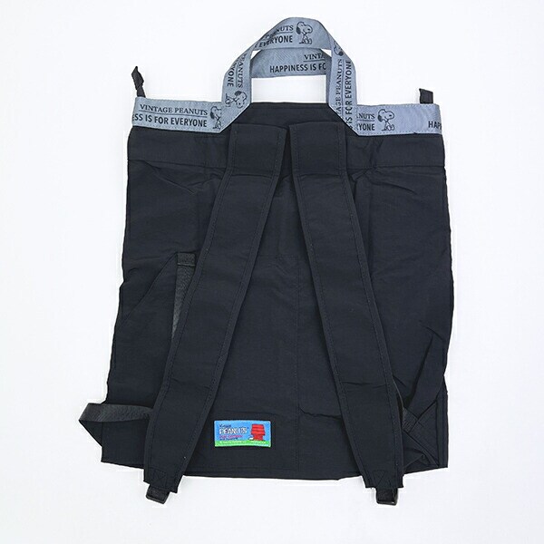 スヌーピー パッカブル リュックトートバッグ ブラック ルートート ROOTOTE SNOOPY