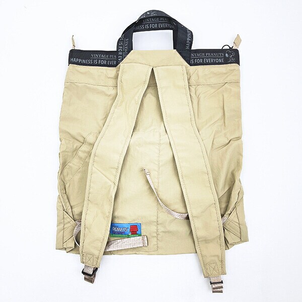 スヌーピー パッカブル リュックトートバッグ ベージュ ルートート ROOTOTE SNOOPY