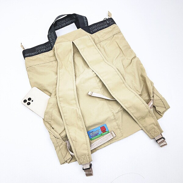 スヌーピー パッカブル リュックトートバッグ ベージュ ルートート ROOTOTE SNOOPY