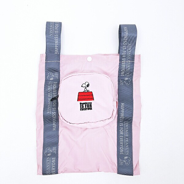 スヌーピー ショッピングバッグ トートバッグ ピンク ROOTOTE ルートート SNOOPY