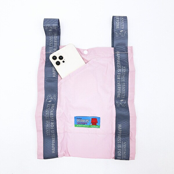 スヌーピー ショッピングバッグ トートバッグ ピンク ROOTOTE ルートート SNOOPY