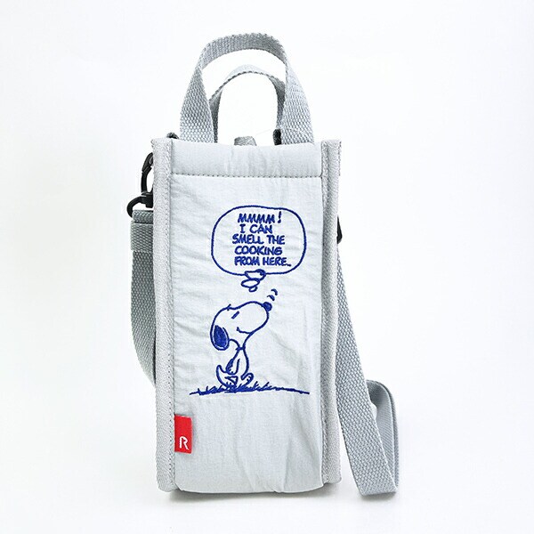 スヌーピー 2WAYボトルショルダートートバッグ (グレー) ランチ ルートート ROOTOTE SNOOPY