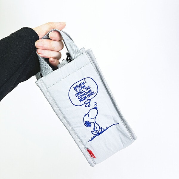 スヌーピー 2WAYボトルショルダートートバッグ (グレー) ランチ ルートート ROOTOTE SNOOPY