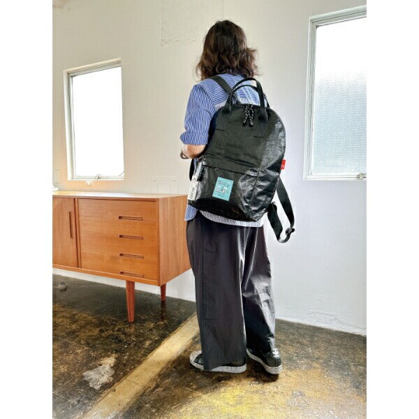 スヌーピー  2WAY ポリエチレン トートバッグ リュック セオルー 防水性 レジャー チェック SNOOPY