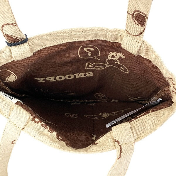 スヌーピー ジャガードトートバッグ (ベージュ) ルートート (ROOTOTE) SNOOPY