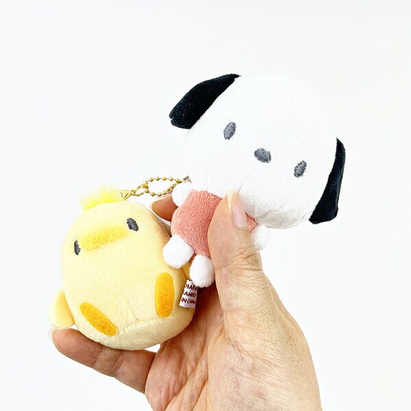 サンリオ ニコぬい ポチャッコ＆ピヨ キーホルダー マスコット ぬいぐるみ お揃い ニコイチ