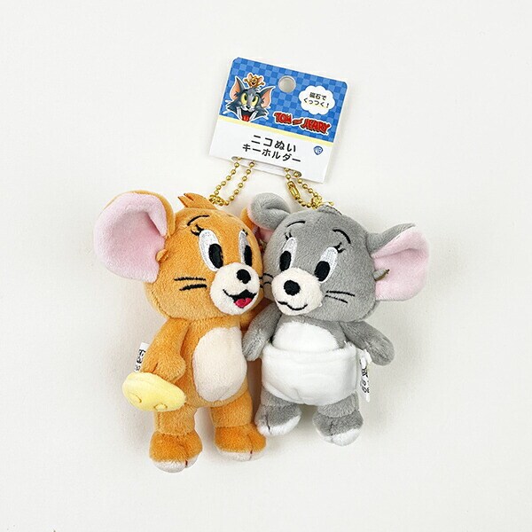 トムとジェリー ニコぬい ジェリーとタフィー キーホルダー マスコット ぬいぐるみ お揃い ニコイチ