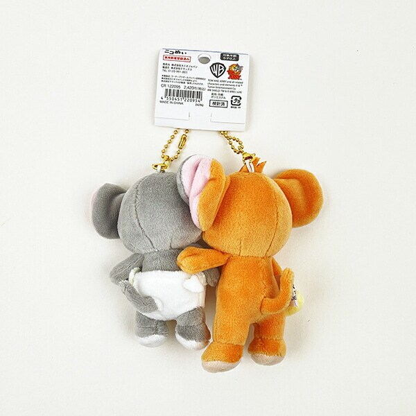 トムとジェリー ニコぬい ジェリーとタフィー キーホルダー マスコット ぬいぐるみ お揃い ニコイチ