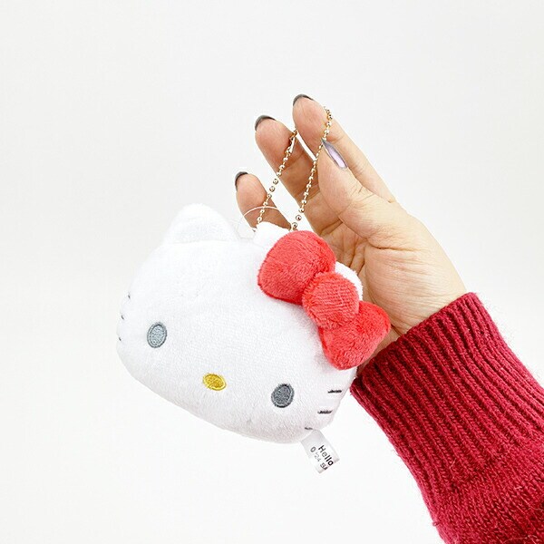 サンリオ ハローキティ ぬいぐるみミラー 鏡 文具 ボールチェーン付き