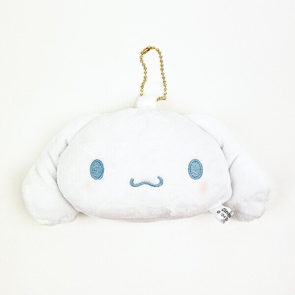 サンリオ シナモロール ぬいぐるみミラー 鏡 文具 ボールチェーン付き