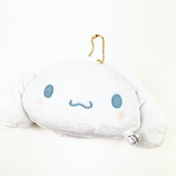 サンリオ シナモロール ぬいぐるみミラー 鏡 文具 ボールチェーン付き
