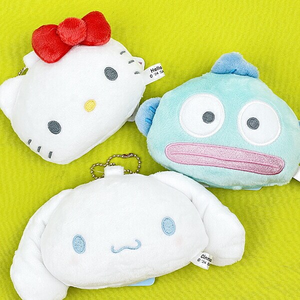 サンリオ シナモロール ぬいぐるみミラー 鏡 文具 ボールチェーン付き