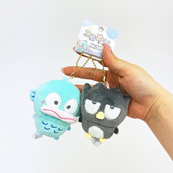 サンリオ バットばつ丸 × ハンギョドン ニコぬいキーホルダー Sanrio