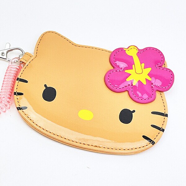 サンリオ ハローキティ パスケース ハイビスカス 定期入れ Sanrio