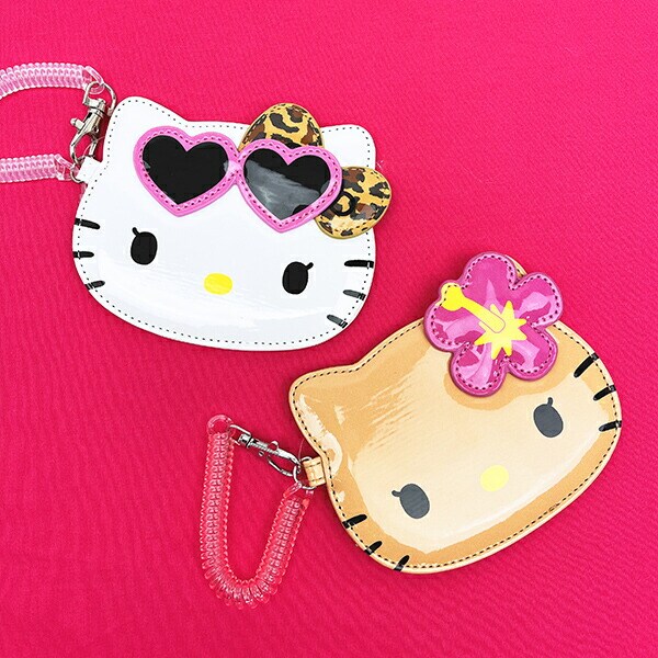 サンリオ ハローキティ パスケース リボンヒョウ柄 定期入れ Sanrio