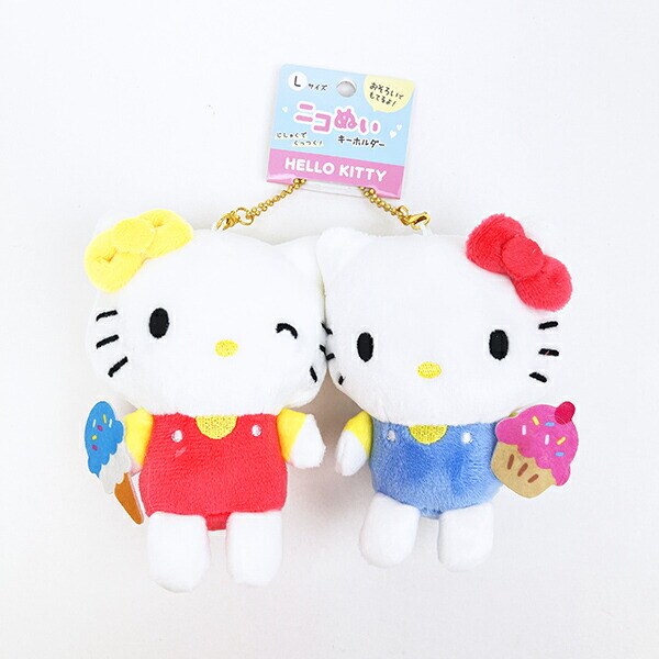 サンリオ キティ ミミィ ニコぬい マスコットキーホルダー (L) ぬいぐるみ Sanrio