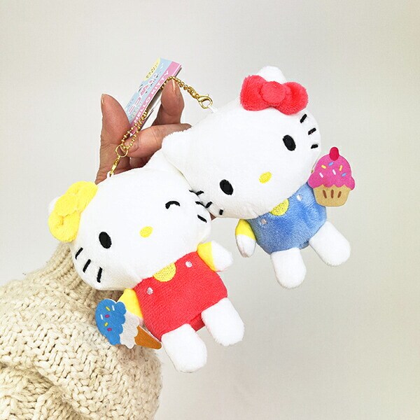 サンリオ キティ ミミィ ニコぬい マスコットキーホルダー (L) ぬいぐるみ Sanrio