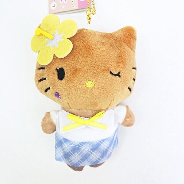サンリオ 日焼け キティ ミミィ ニコぬい マスコットキーホルダー (L) ぬいぐるみ Sanrio