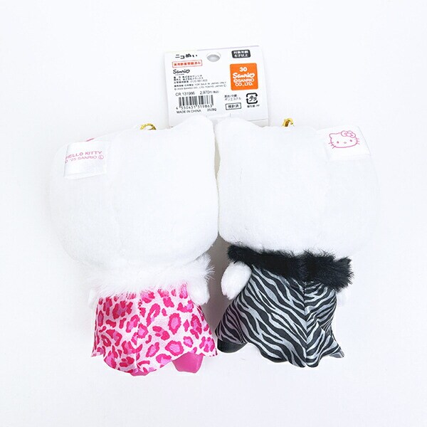 サンリオ ハローキティ×ミミィ ニコぬいキーホルダー(L) ワンピース ぬいぐるみ マスコット Sanrio