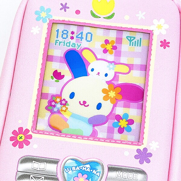 サンリオ ウサハナ ガラケー型ペンケース 筆箱 文具 Sanrio