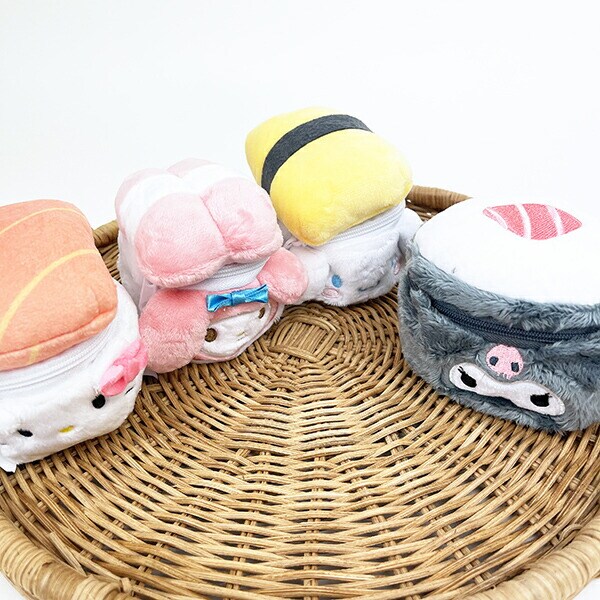 サンリオ マイメロディ ぬいぐるみポーチ 寿司 小物入れ メイク入れ