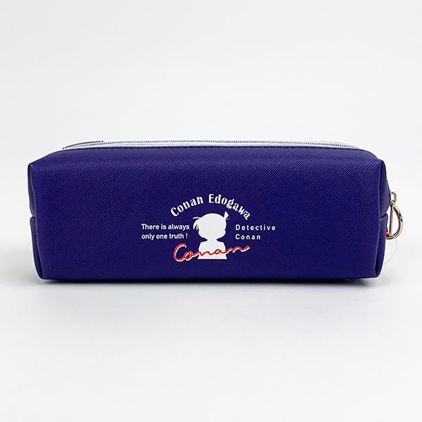 名探偵コナン ペンポーチ チラシ ペンケース ツインファスナー 筆箱 学校 文房具 ネイビー