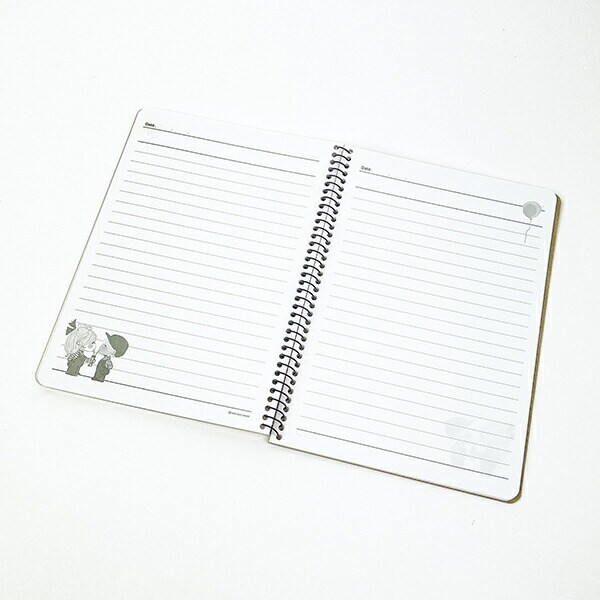 水森亜土 B6 クリアカバー ノート (アイボリー) 文具